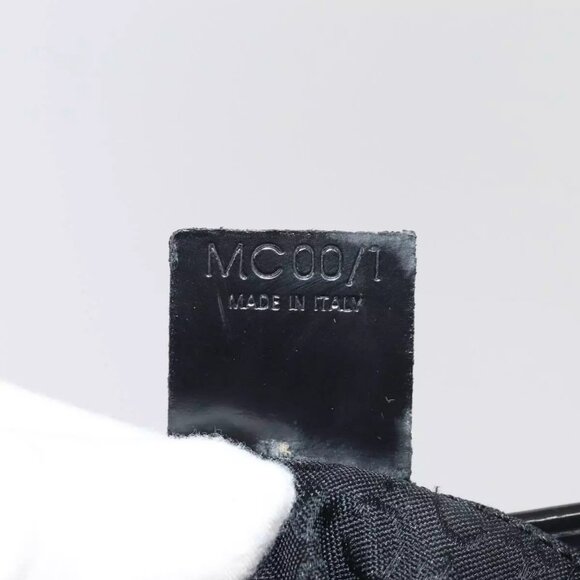 CELINE Macadam Canvas Shoulder Bag Vinyl Black - Picture 10 of 16